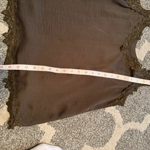 Entro Army green Lace Trim Sleeveless Camisole - Picture 5 of 12